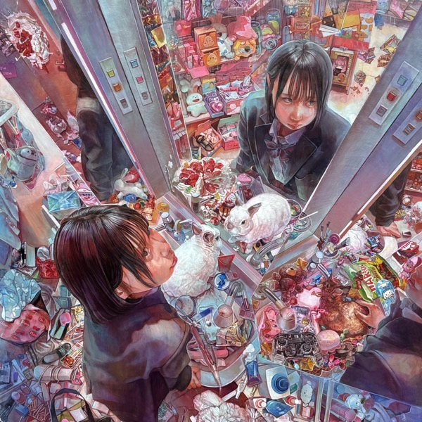 油彩画 奈良女子大学　F80 めぐちゃん 絵画 肉筆手描き 油彩 奈良美智「風景人物」サイン F6額装